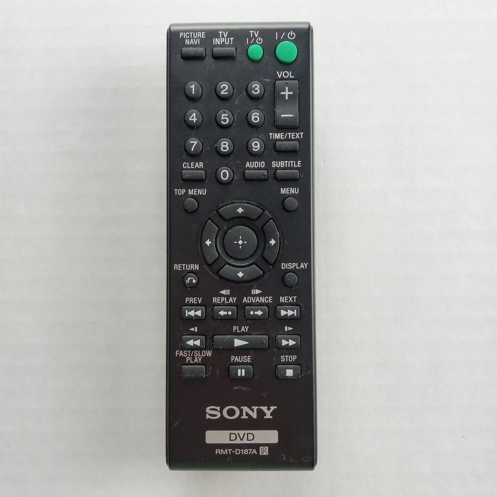 Sony DVD Remote Control RMT-D187A Replacement Tested & Works